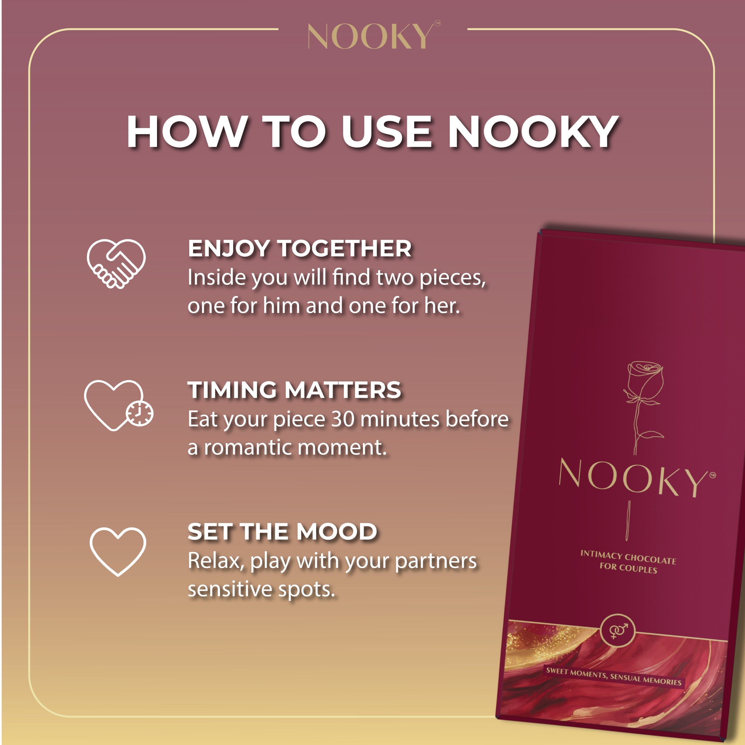 Nooky - Pleasure Boosting Chocolate for Couples
