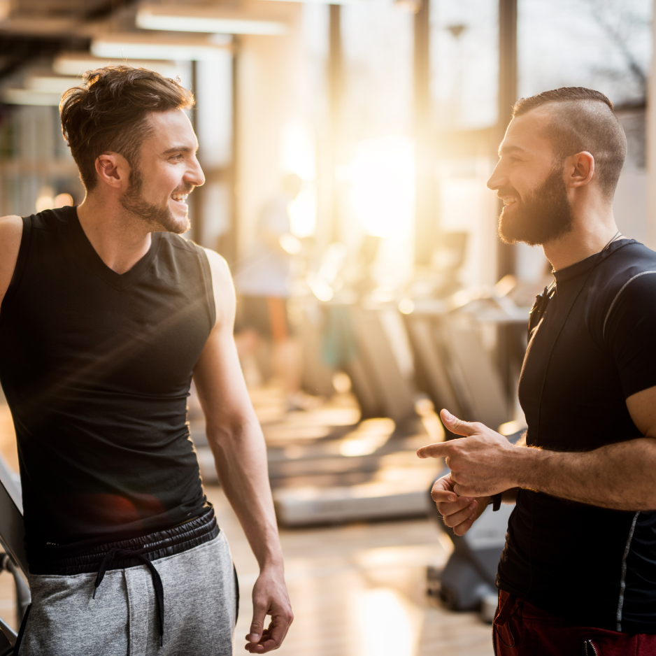 Two Men In Gym