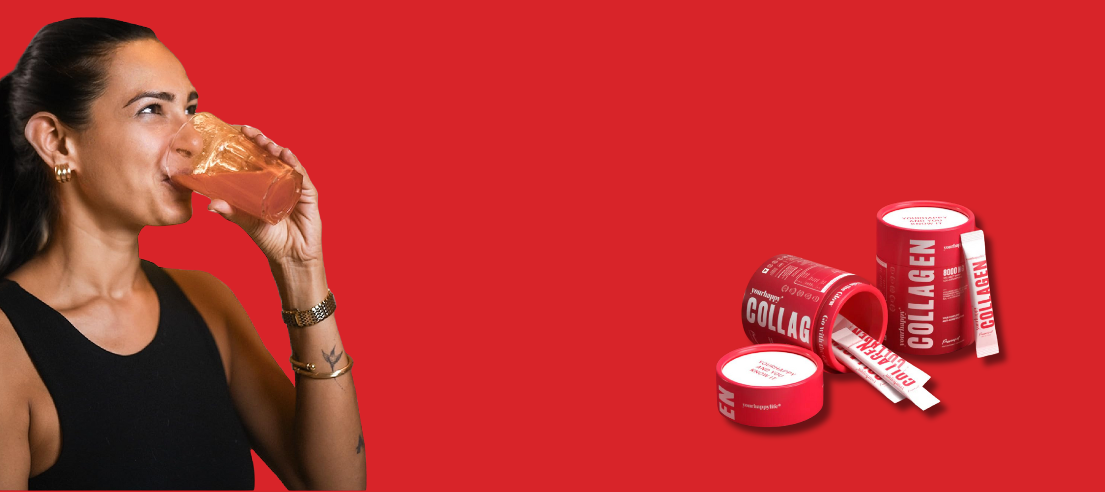 Girl Consuming Collagen