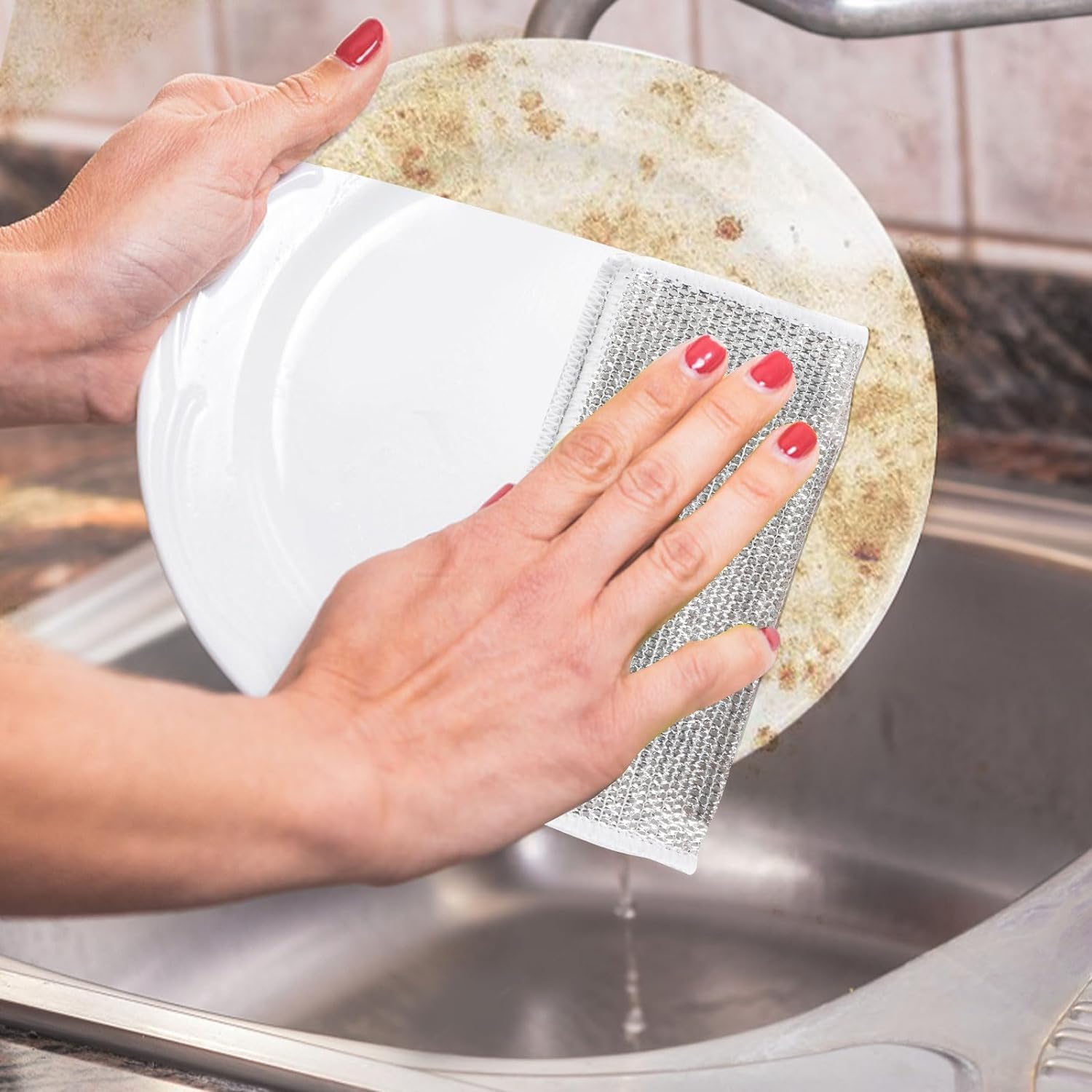 Multipurpose Wire Dishwashing Rags to clean stubborn Wet and Dry stains