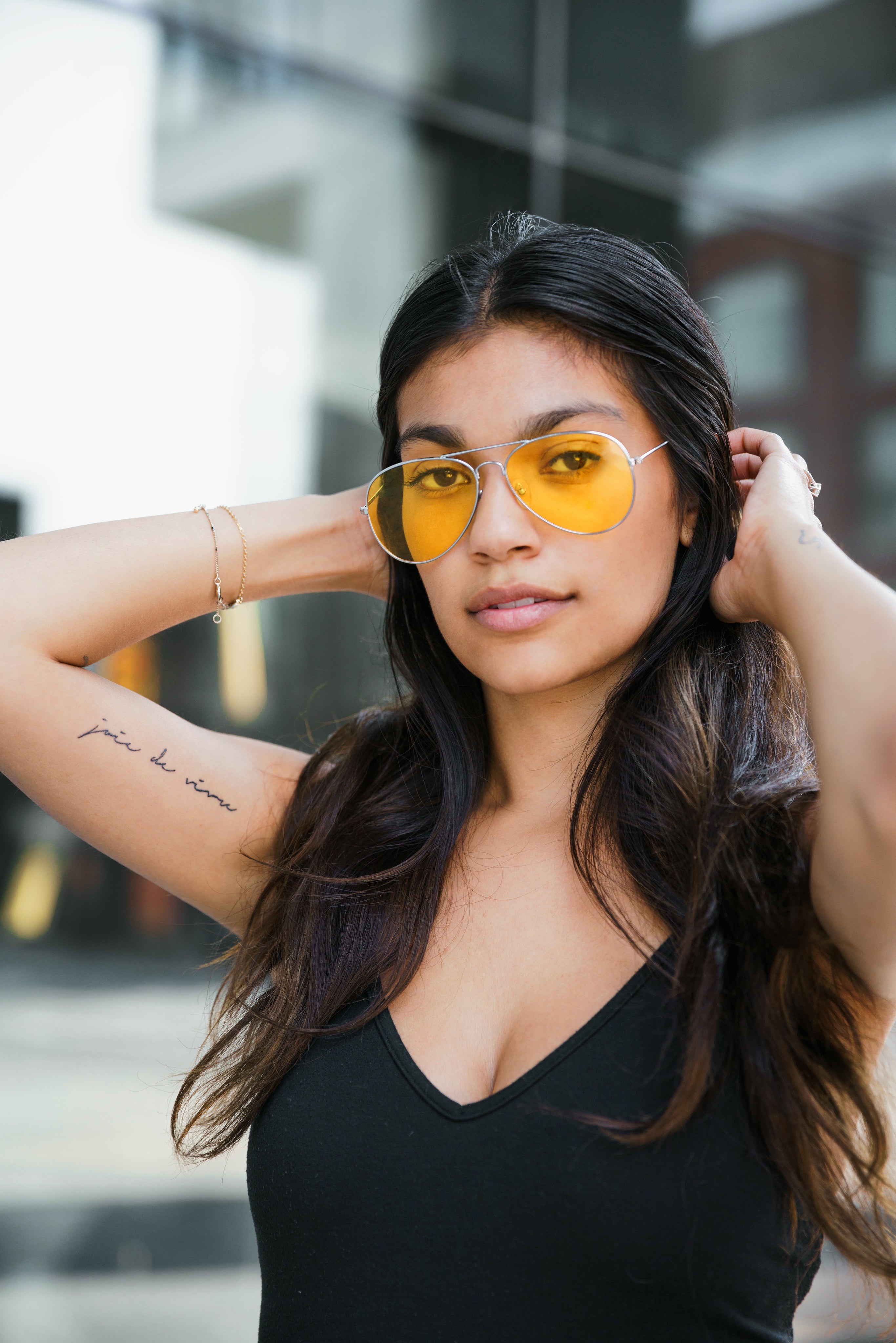 Girl with sunglass