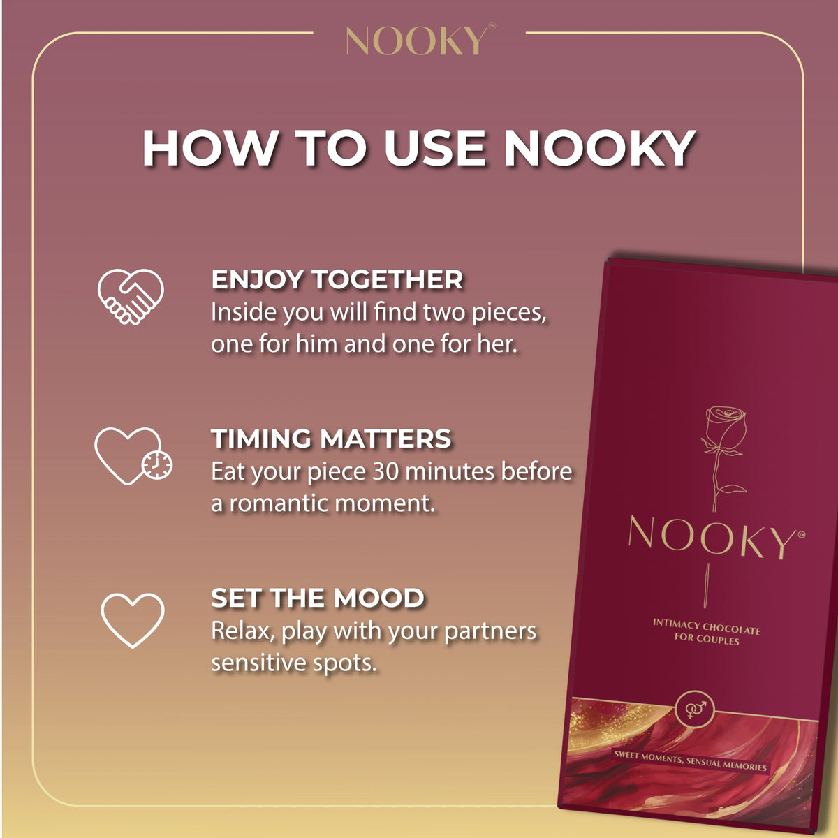 Nooky - Pleasure Boosting Couple Chocolates | Sex Chocolates for ...