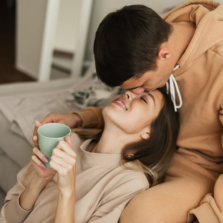 Man Kissing Women